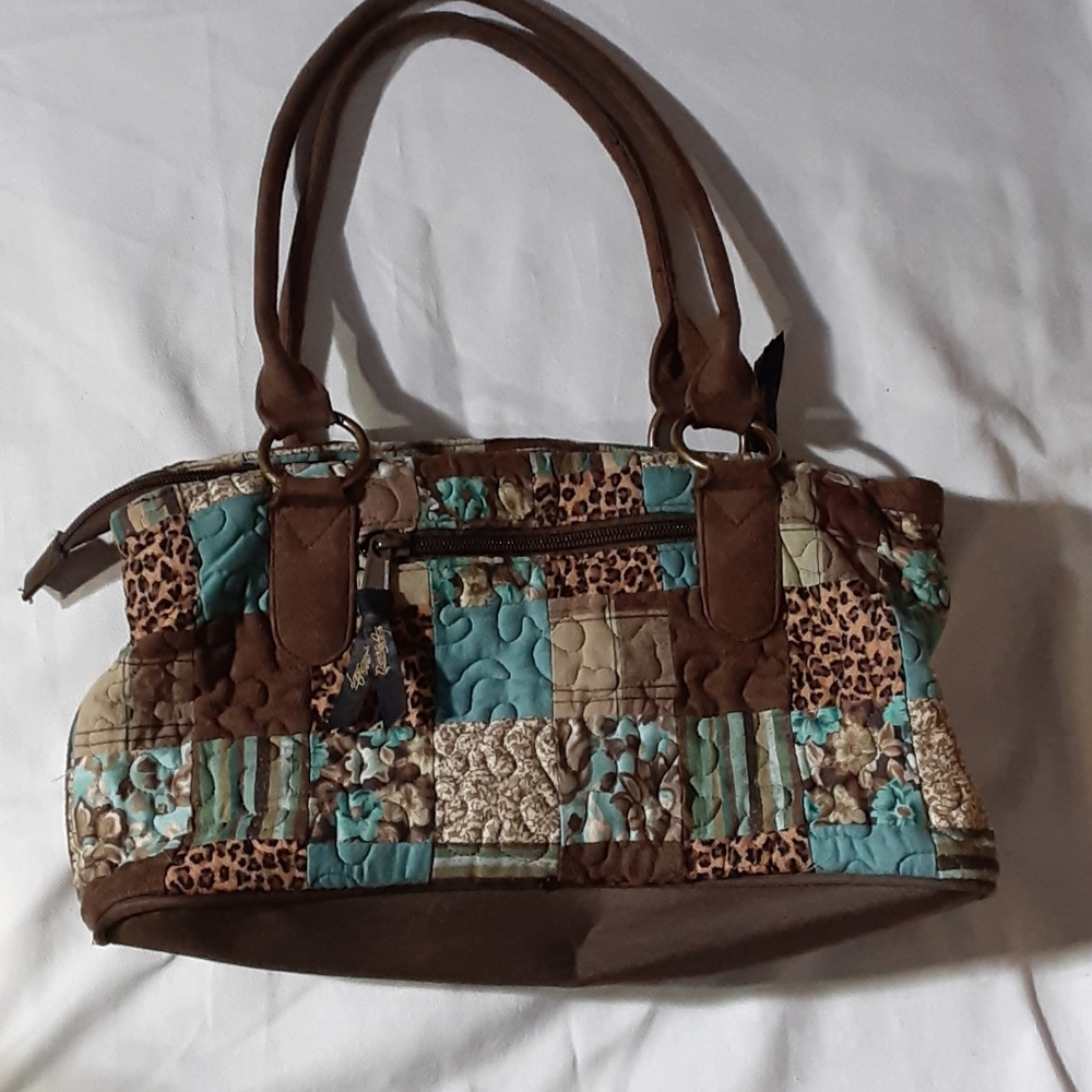 Donna Sharp Patchwork Handbag - image 1
